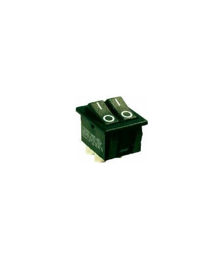 Interrupteur vert à touche basculante pour découpe 30,2 x 22,2 mm