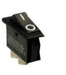 Interrupteur noir à touche basculante pour découpe 30,2 x 11,1 mm