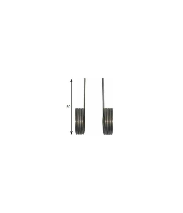 5 spires, droit à torsion pour racleur de façonneuse adaptable sur JAC -