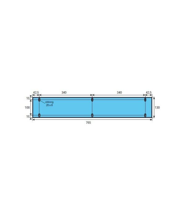 Adaptable sur POLIN - 765 mm x 130 mm, joint de vitre de four