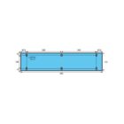 Adaptable sur POLIN - 765 mm x 80 mm, joint de vitre de four