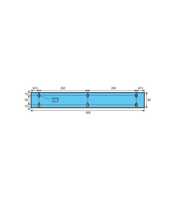 Adaptable sur POLIN - 605 mm x 80 mm, joint de vitre de four