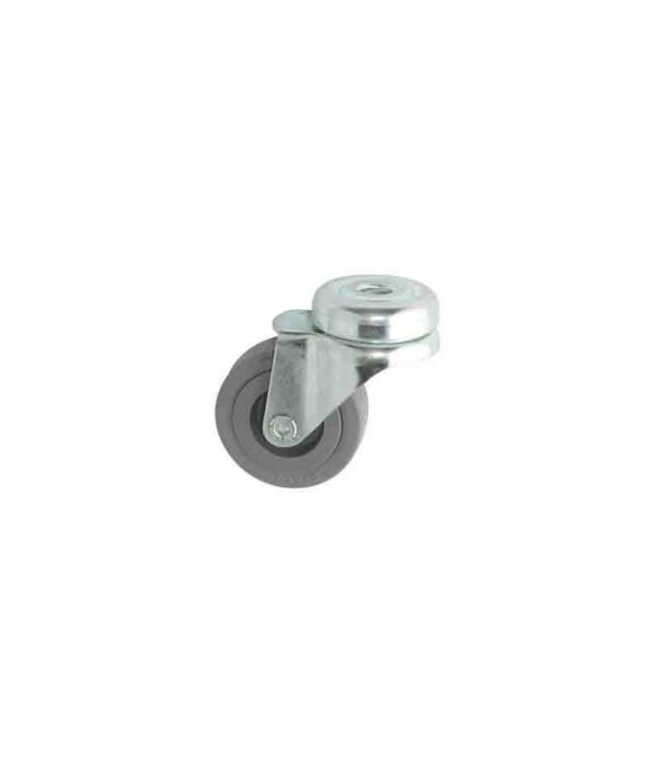 Roulette caoutchouc pivotante chape zinguée ø 50 mm