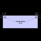 Adapt. BONGARD, 2 trous, vitre de four
